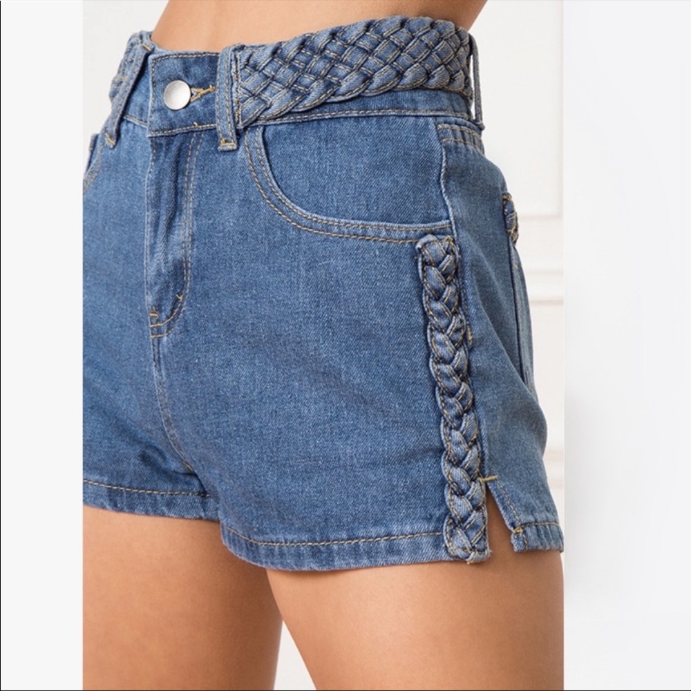 superdown Blue Jean Shorts